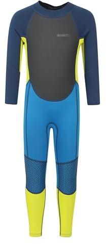 Mountain Warehouse Kids Full 2mm Wetsuit for Boys & Girls Bright Blue 13y