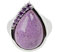 La Luna Design Damen-Ring aus Silber 925 mit Purpurit und Amethyst (57 (18.1))