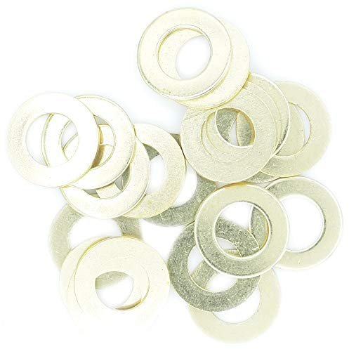 M3 (3mm) Flat Washer (Form A) - Brass (Pack of 20)