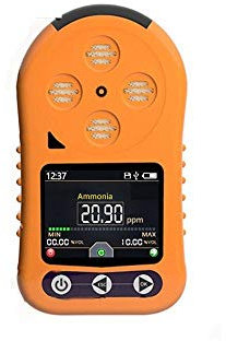 Detector de amoniaco Probador de concentración de NH3 0~100PPM Sensor portátil de amoníaco portátil con pantalla LCD Medidor digital de monitor de amoníaco