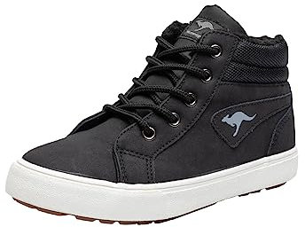 KangaROOS Jungen Kavu I Sneaker, Jet Black White, 34 EU