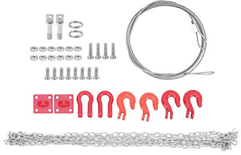 RC Car Universal Schnallenanhänger Kettenanhänger Seil RC Auto Kette RC Abschlepphaken Set RC Modell Auto Zubehör für RC Car Climbing Crawler