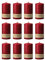 Wenzel Pure Kerze Safe Candle 13x7cm Karminrot (12 Stück)