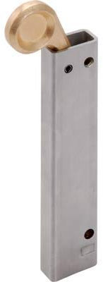 4391121 - Poste para soldar con muelle de hierro galvanizado con palanca de latón. Automático para puertas de 2 puertas. Sección 15 x 30 mm. Galvanizado 15 x 30 mm. Altura 145 mm.