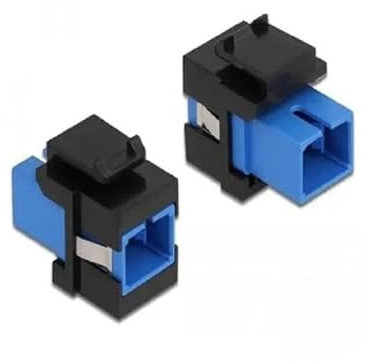 Delock Keystone Modul SC Simplex Buchse zu SC Simplex Buchse blau/schwarz