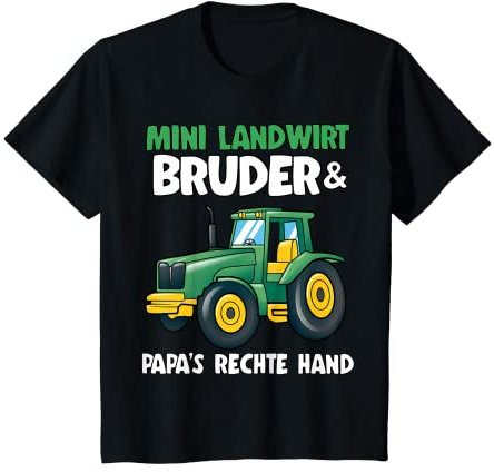 Kinder Mini Landwirt Bruder Traktoren Jungs Lustiges Bruder Traktor T-Shirt