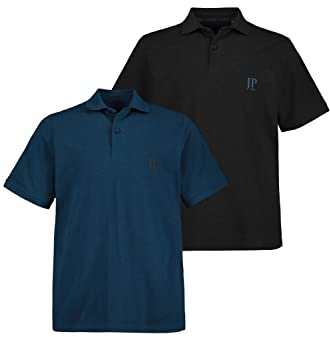 JP 1880 Herren große Größen Menswear L-8XL bis 8XL, T-Shirt im Doppelpack, Basic-Shirt aus Reiner Jerseyqualität, Rundhals, Bequeme Passform 702637
