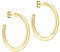 Breitere Creole Edelstahl IP Gold