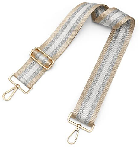 REETEE Verstellbarer Schultergurt Mehrfarbiger Breiter Taschengurt Schulterriemen für Taschen, Taschenriemen Breit für Damen und Herren Umhängegurt Tasche (breit 5cm, Aprikose)