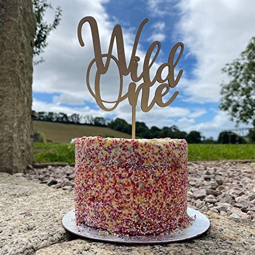 Luck and Luck Wild One 1st Birthday Cake Topper, 1st Birthday Party Cake, 1st Anniversary Cake Decoration, 1st Birthday Cake, Food Decoration