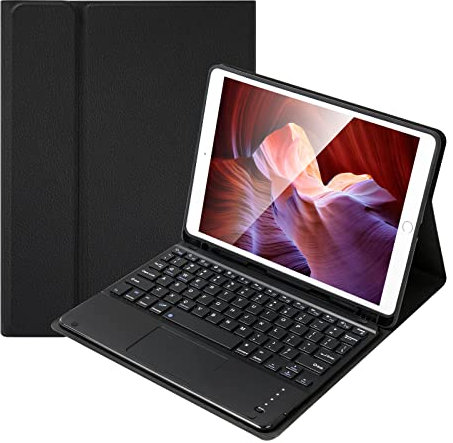 Lively Life Bluetooth Keyboard with Touchpad for iPad Air 11-inch (M3 2025 / M2 2024) & Air 4th/5th Gen & iPad Pro 11 inch (1st/2nd/3rd/4th Gen), Detachable Keyboard Cover, UK Layout - Black