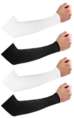 ZIETEN Arm Sleeve 2 Pack Unisex, Arm Sleeves Men and Women Breathable Anti-UV, Compression Sleeve Arm for Volleyball, Cycling, Basketball, Running, Outdoor Work, Gaming