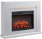 FLAMME Madura Electric Fireplace with 39''/98cm surround includes 2kW Fireplace Heater Cement Grey Multiple Colours Available