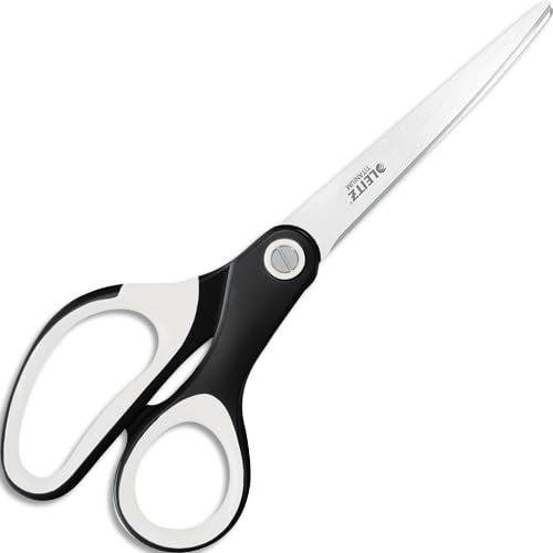 LEITZ WOW 53192195 Schere, titanbeschichtet, 205 mm, Schwarz