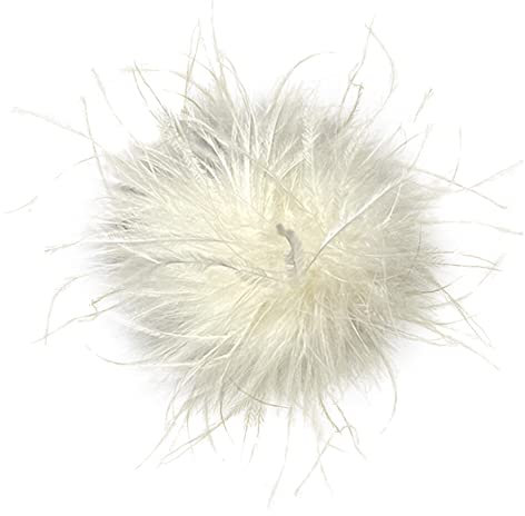 iSpchen Federbrosche elegante Brosche für Frauen flauschige Feder Brosche Straußenfeder Brosche Braut Hochzeit Kopfschmuck Kostüm Deko Brosche Hutfeder für Party Bühnenauftritte