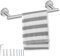 ZXShow Handtuchhalter Silber zum Bohren 40cm Handtuchstange Edelstahl Handtuch Halterung Wandmontage Handtuch Halterung Handtuchhalter Gästehandtücher für Bad Badezimmer Küche