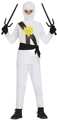 FIESTAS GUIRCA Vit ninja krigare kostym barn - Karate kostym för barn