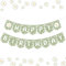 Daisy Happy Birthday Banner für Mädchen, Salbeigrün Gänseblümchen Blume Geburtstag Party Dekorationen für Mädchen Gänseblümchen Thema Geburtstag Groovy Party Home Küche Kamindekoration