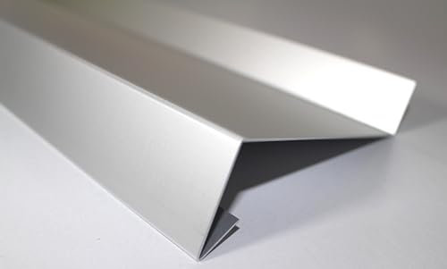 Fensterbank Tropfblech Alu Abschluss 5° 2mm eloxiert E6EV1 T=50-400mm 500mm, 750mm, 1000mm, 1500mm oder 2000mm (Fensterbank 2mm Alu eloxiert 2000mm, 15/40/195/25)