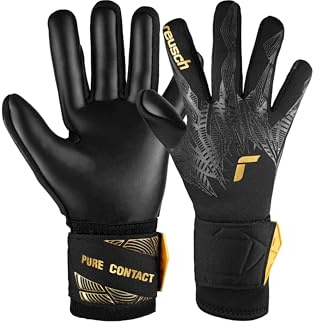Reusch Torwarthandschuhe Kinder Jugendliche | langlebiger Grip & sichere Passform | atmungsaktiv | für Training & Spiel | Naturrasen, Kunstrasen & Hartplatz | Größe 4-7 | Pure Contact Infinity Junior
