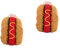 Beavorty 2St Hundeuniform Party-Haustier-Tuch Halloween-Thema-Haustierkostü Katzen-Outfit Katzenkleidung für Halloween Hundearztuniform Kätzchen Hotdog Jacke Hundekleidung