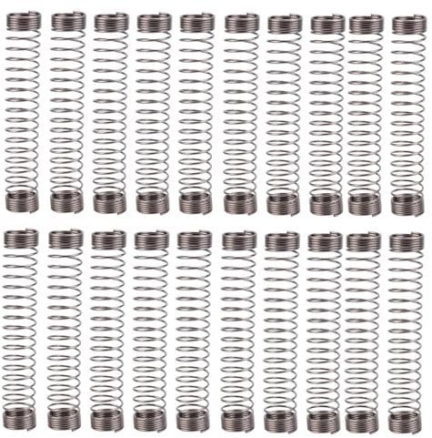 20 x Shisha Edelstahl Knickschutzfeder für Silikonschlauch | Wasserpfeife Knickschutz für Silikonschläuche | Knick-off 12,4cm Lang | für Shishaschlauch mit Ø 17,3mm | Schlauchschutz Silikonschlaüche