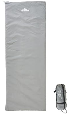 Nature Link Ultraleichter Rucksackschlafsack, 0,8 kg, warmes Wetter, Schlafsack 10 °C - 17,2 °C, Nylon-Schale und Futter, wasserdicht, kompakt und leicht, für Rucksackreisen, Camping, Wandern