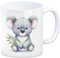 speecheese Sitzender Koala Kaffeebecher Niedlicher Australischer Koala Tasse Süßes dasitzendes Tier Fauna Australiens Beuteltier Kaffeetasse