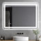 Clevich Badspiegel mit Beleuchtung 70x50 cm, Antibeschlag LED Badzimmerspiegel mit 3 Lichtfarben, Dimmbar, Touch Control, Badezimmer Spiegel mit Licht, Wandspiegel Beleuchtet