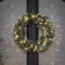 Lights4fun 50cm LED Weihnachtskranz beleuchtet Tannenkranz Künstlich Tannen Deko Weihnachten Türkranz Tanne Weihnachtskranz Outdoor Deko Adventskranz