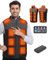Mimo Style Heated Jacket，Heated Gilet For Men with 21 Heat Zones, Heated Vest with 20000mAh Power Bank, 3 Heat Settings, Heated Body Warmer for Outdoor Ski Riding Hiking Motor (M)
