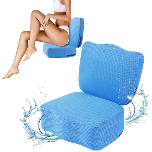 MABOZOO Hot Tub Booster Seat for Adults, Weighted Booster Seat 3D Air Mesh Hot Tub Cushion Quick Dry Hot Tub Accessories Indoor Outdoor (Blue)