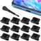 WOLMIK USB C Staubschutz Stöpsel 12 Stück mit Reinigungsbürste, SilikonhüLle USB 3.1 Typ C Port für Meiste Typ-C Handy Tablet Zubehör Ladebuchse Stopfen Schutz, USB C Schutzkappe