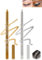 2Pcs Glitzer Gel Eyeliner, Gold Silber Metallic Shimmer Kajalstift Wasserfest, Langlebig, Wischfest Eyeliner mit Anspitzer, Hochpigmentierte Lidschattenstift, Leicht Anwendbar Makeup für Party-04+05