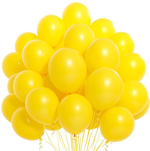 Luftballons Gelb 100 Stück,Helium Ballons,Luftballons Geburtstag Hochzeit,Gelb Latex Luftballons FüR Babyparty,Verlobung,Geschlecht Offenbaren,Girlande & Ballon Bogen Party Deko