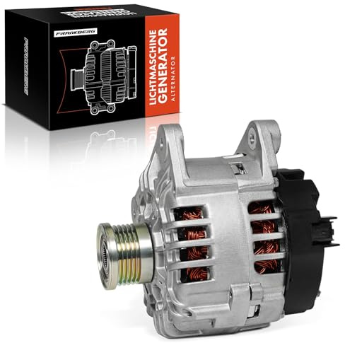 Frankberg Lichtmaschine Generator 120A 8200086130 | Kompatibel mit Interstar Bus X70, Interstar Kasten X70, Trafic II Kasten FL, Master II Bus JD, V40 Kombi 645, Primastar