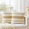 FDTERN 2er Set Boho Kissenbezug 40x40 Khaki,Dekorative Leinen Kissenbezüge Kissenhülle Dekokissenbezug Sofakissen Dekokissen Deko für Sofa Schlafzimmer Wohnzimmer