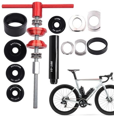 Bi-cycle Headset Press Tool, Cycle Bearing Installation Kit, Bike Fork Alignment Tool, Maintenance Precision Fitment, Workshop Upgrade Use, 900g, For Servicing