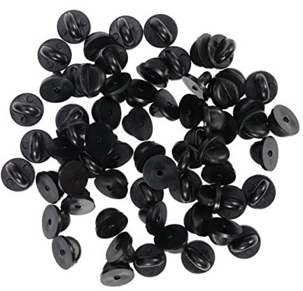 Angoily 200 Stück PVC Pin Caps für Anstecknadeln Ersatzverschluss für Broschen für Schmuckherstellung und Diy Projekte für Zuhause Geschäft