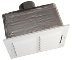 Plenum con griglia di aerazione per camini (Bocchetta 80 mm; griglia 304x152 mm)