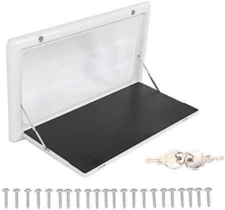 Segrehy Klappertisch Doppelverriegelungsklappbare Externe Tabelle 25 kg Lastlager mit 2 Tasten für RV -Wohnmobil -Camping -Camping -Picknick 800 x 450 mm