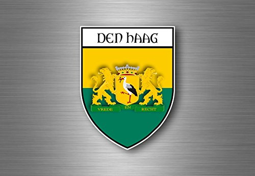 Aufkleber sticker autoaufkleber wappen schild flagge den haag niederlande