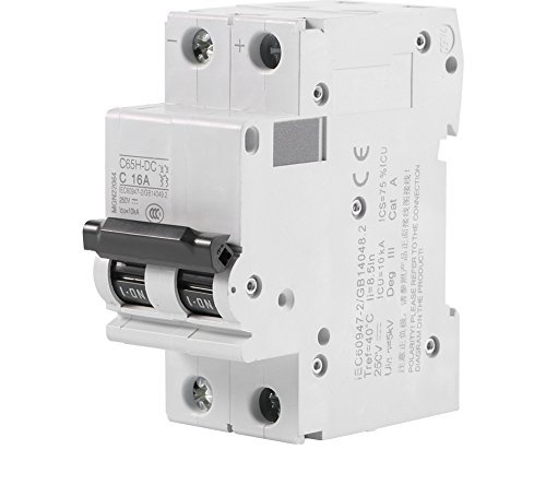 2P 250 V c65h-dc Leitungsschutzschalter von Niedervolt Anschluss für Solarmodule Neutral 16 A