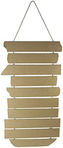 Décopatch HD044C - Un support en papier brun mâché 27x0,6x65 cm, Panneau directionnel