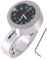 Qiilu Motorrad Uhr Universal Lenker Glow Mount Uhr Wasserdicht Stoßfest Billet Aluminiumlegierung für Cruiser Chopper Custom,Silberal