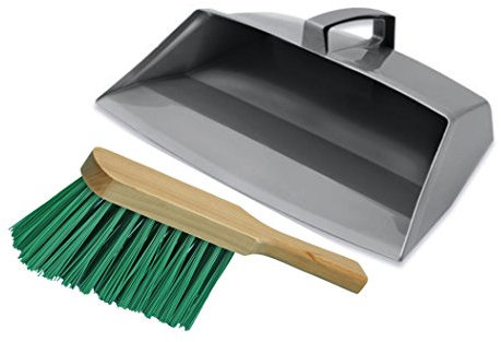 Addis-Brushmann Enclosed Dustpan and Brush Set (Hard Brush)