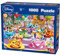 King 55887 Pcs Jigsaw Mad Tea Cups Disney All Other Puzzle-Teetassen, 68 x 49 cm, 1000 Teile, Blau Karton