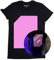 Illuminated Apparel T-Shirt Fluorescente Interattiva (Nero/Rosa, M)