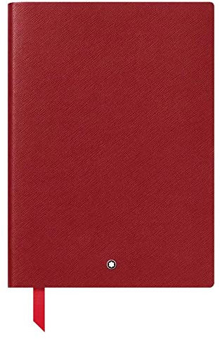 Montblanc Notizbuch #163, Ledereinband Karmin-Rot, punktkarierte Seiten, 24x17cm, 126125
