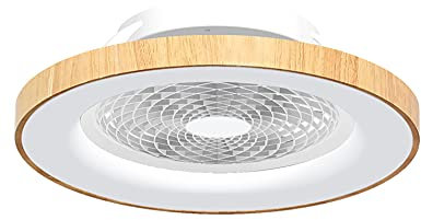 Ventilador de techo Tibet LED Mantra Ø65cm Madera/Blanco con Mando